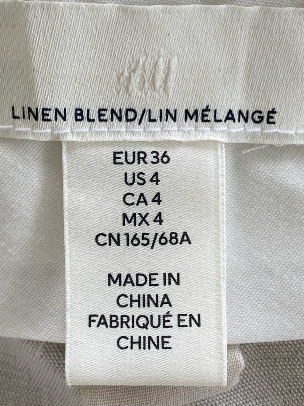 H&M Wide-Leg Linen Blend Trousers - Picture 4 of 4